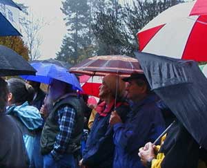 audience attending the park opening